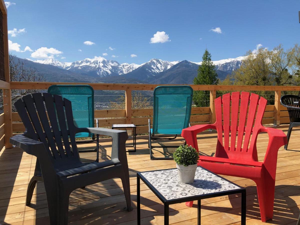 Chalet Avec Vue Lac Embrun Exterior photo